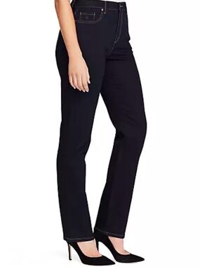 Gloria Vanderbilt Relaxed Straight Jeans - Black